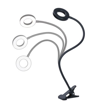 LED Dimbar bordslampa med klämma LED/8W/230V 3000/4000/5000K svart