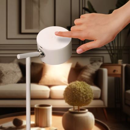 LED Ljusreglerad beröring uppladdningsbar lampa 3i1 LED/4W/2000 mAh 3000/4000/6500K vit