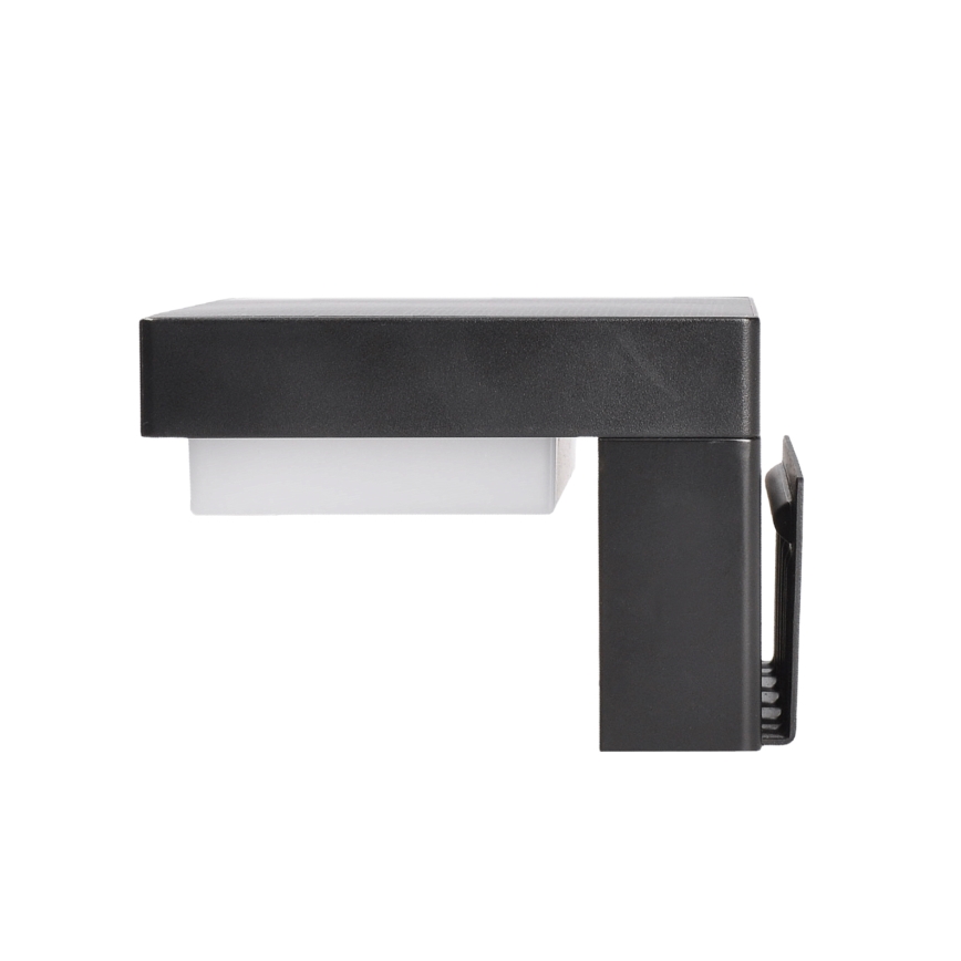 LED Solcellsvägglampa med rörelse- och skymningssensor PALERMO LED/5W/3,7V 2000 mAh IP54 svart