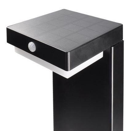 LED solcellslampa med en rörelse- och skymningssensor PALERMO LED/5W/2000 mAh IP54 svart