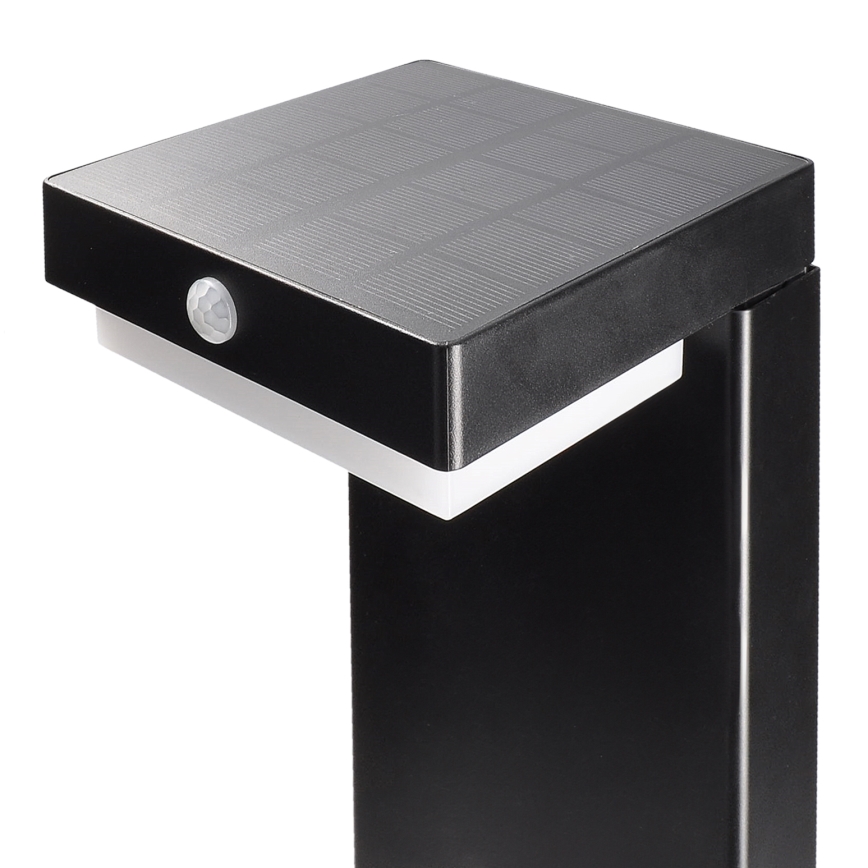 LED solcellslampa med en rörelse- och skymningssensor PALERMO LED/5W/2000 mAh IP54 svart