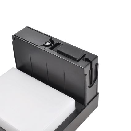 LED solcellslampa med en rörelse- och skymningssensor PALERMO LED/5W/2000 mAh IP54 svart