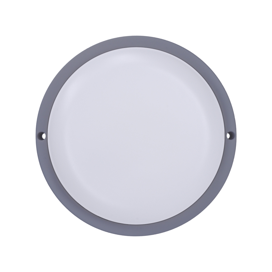 LED vägglampa för utomhusbruk LED/13W/230V 4000K IP54 grå rund