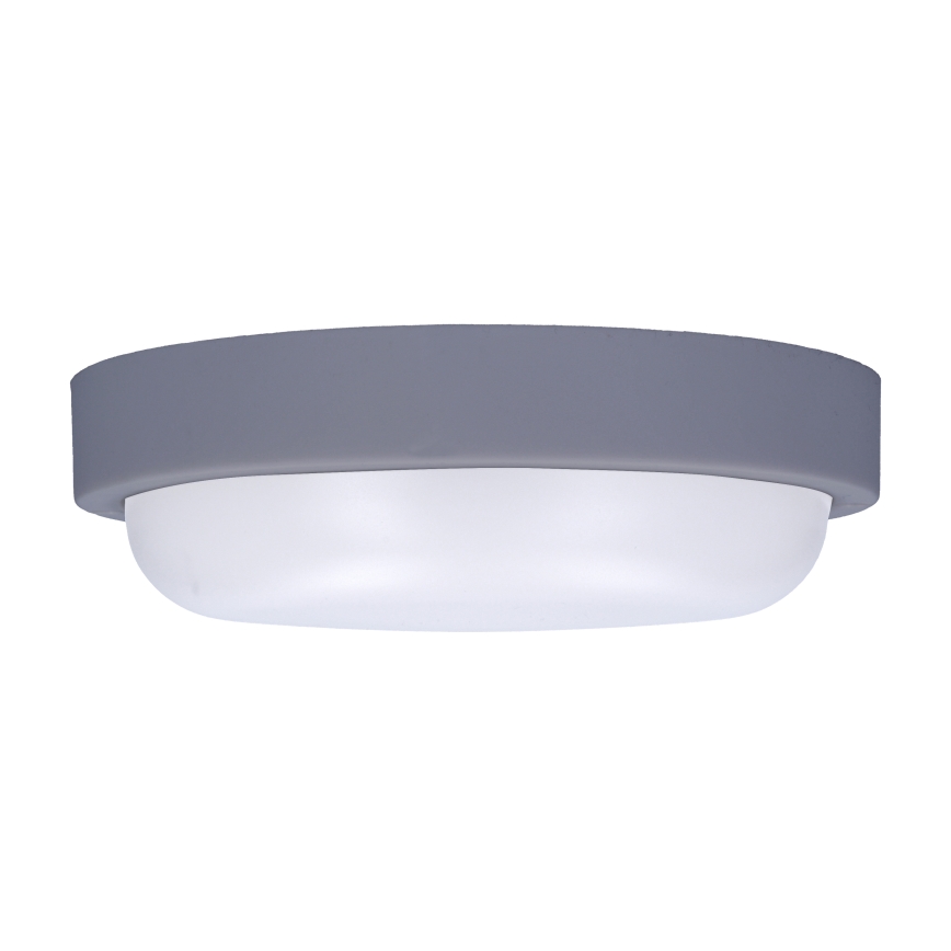 LED vägglampa för utomhusbruk LED/13W/230V 4000K IP54 grå rund