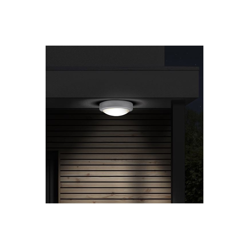 LED taklampa för utomhusbruk SIENA LED/13W/230V IP54 diameter 17 cm vit