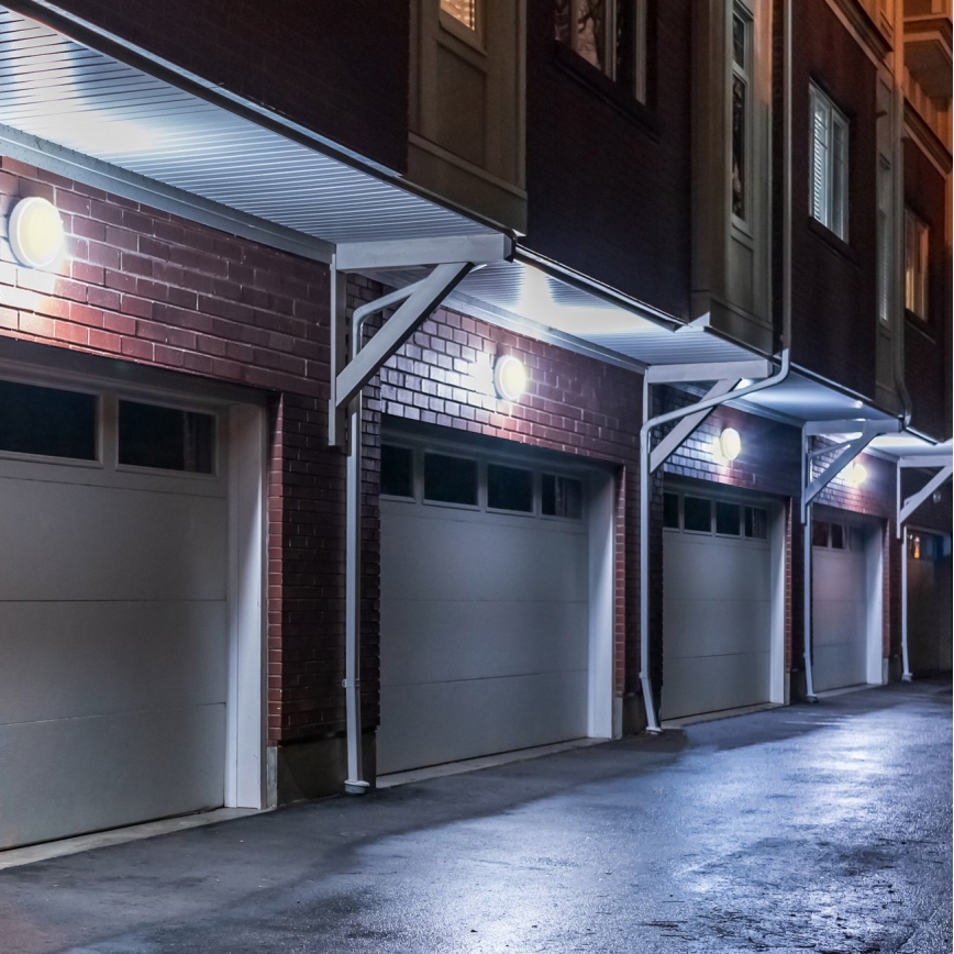 LED vägglampa för utomhusbruk LED/20W/230V 4000K IP54 grå oval