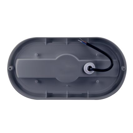 LED vägglampa för utomhusbruk LED/20W/230V 4000K IP54 grå oval