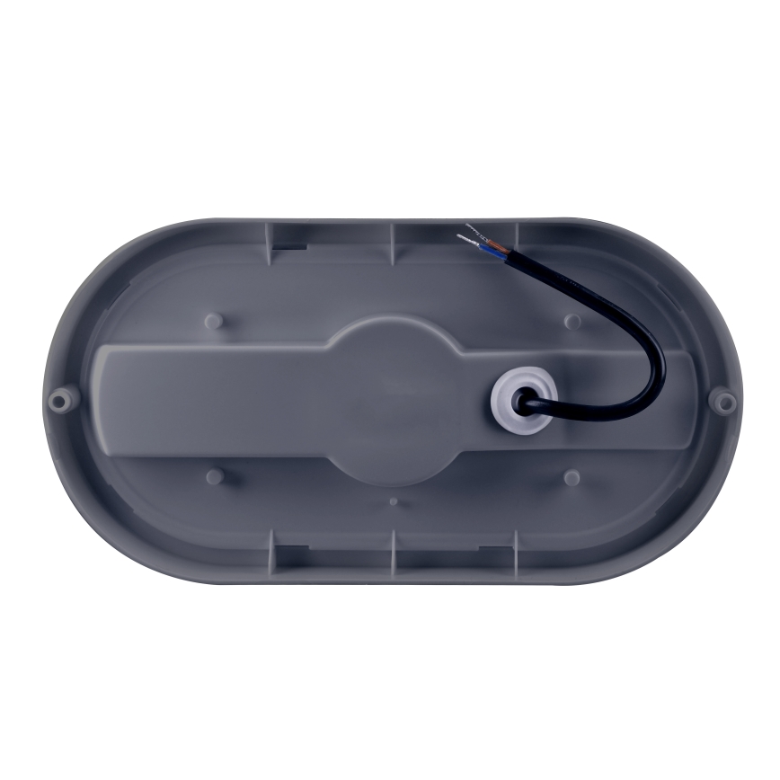 LED vägglampa för utomhusbruk LED/20W/230V 4000K IP54 grå oval