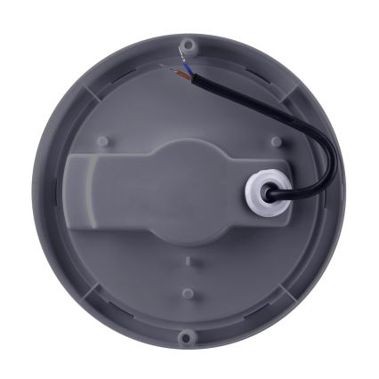 LED vägglampa för utomhusbruk LED/20W/230V 4000K IP54 grå rund