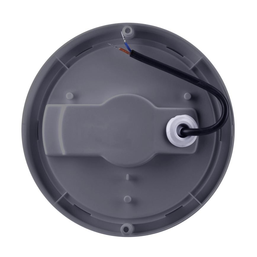 LED vägglampa för utomhusbruk LED/20W/230V 4000K IP54 grå rund