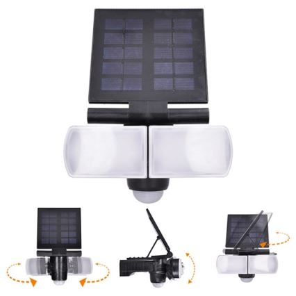 Solight WO772 - LED Sollampen Strålkastare med sensor 2000mAh LED/8W/3,7V IP44