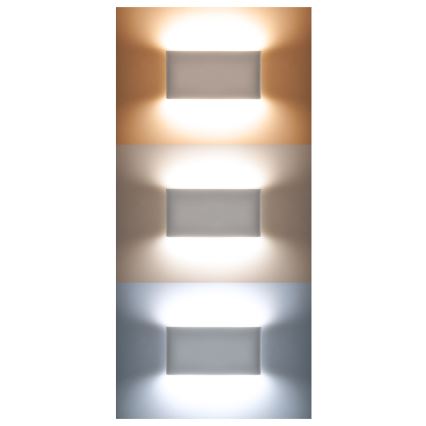 LED vägglampa för utomhusbruk MODENA LED/12W/230V 3000/4000/6000K IP54 svart