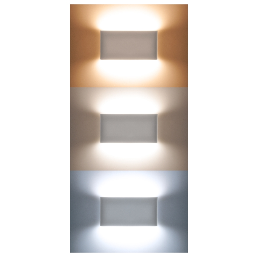LED vägglampa för utomhusbruk MODENA LED/12W/230V 3000/4000/6000K IP54 svart