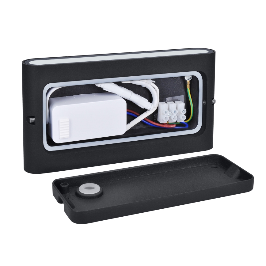 LED vägglampa för utomhusbruk MODENA LED/12W/230V 3000/4000/6000K IP54 svart