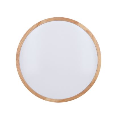 LED Dimbar taklampa WOODY LED/48W/230V 3000-6500K ek diameter 38 cm + fjärrkontroll