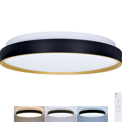 LED Dimbar taklampa CALA LED/48W/230V 3000-6500K svart/guld + fjärrkontroll