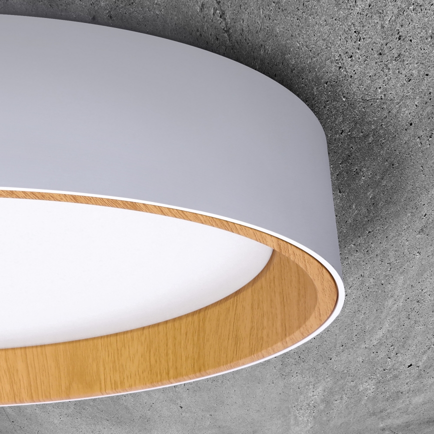 LED Dimbar taklampa LARIOS LED/48W/230V 3000-6500K diameter 39 cm vit + fjärrkontroll