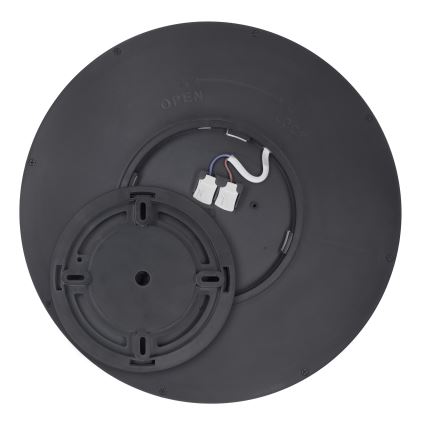 LED Dimbar taklampa ESTELA LED/36W/230V diameter 30 cm svart + fjärrkontroll