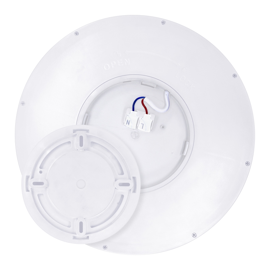 LED Dimbar taklampa ESTELA LED/36W/230V diameter 30 cm vit + fjärrkontroll
