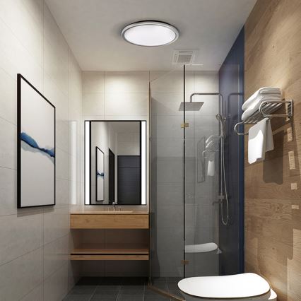 LED badrumstaklampa ACATE 18W/230V 3000/4000/6000K Ø 22 cm IP54