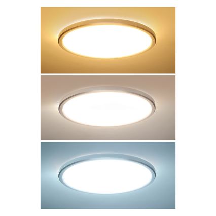 LED badrumstaklampa ACATE 18W/230V 3000/4000/6000K Ø 22 cm IP54