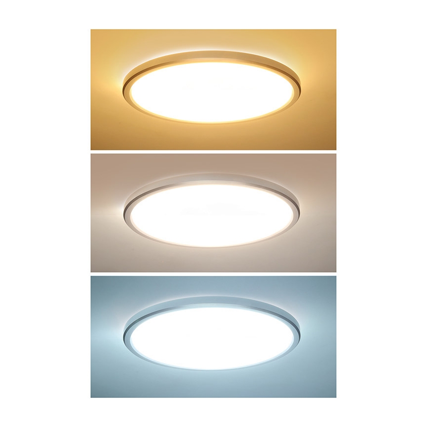 LED badrumstaklampa ACATE 18W/230V 3000/4000/6000K Ø 22 cm IP54