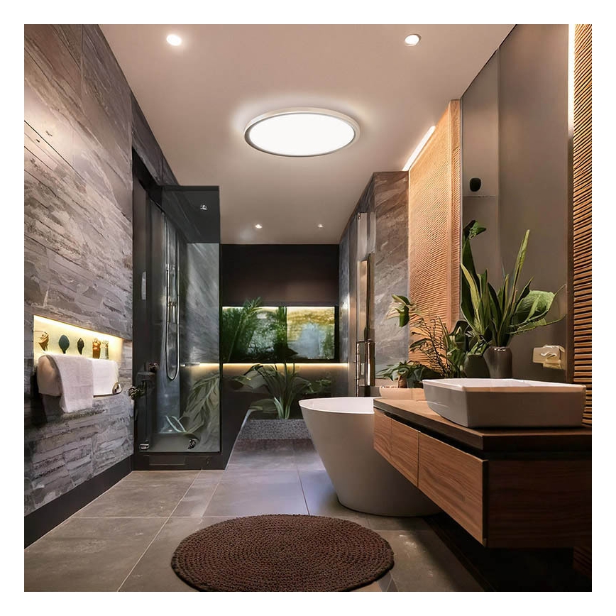 LED badrumsarmatur ACATE LED/24W/230V 3000/4000/6000K Ø 29,3 cm IP54