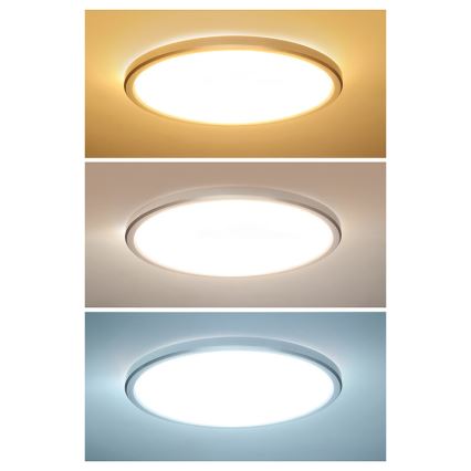 LED badrumsarmatur ACATE LED/24W/230V 3000/4000/6000K Ø 29,3 cm IP54