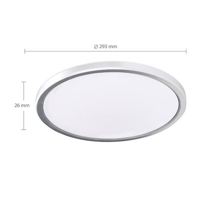 LED badrumsarmatur ACATE LED/24W/230V 3000/4000/6000K Ø 29,3 cm IP54
