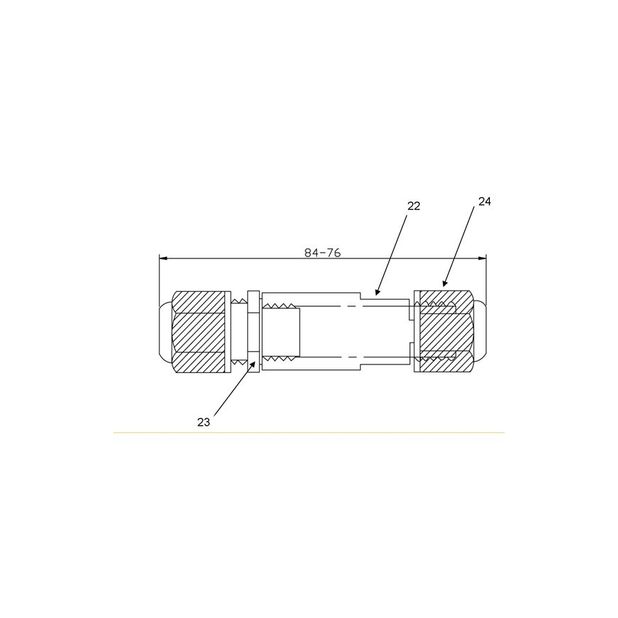 Solight WW002 − kabel kontakt 450V AC/10A IP68