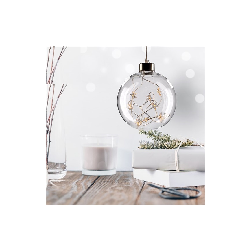 Soligth 1V204 - LED Julglob 10xLED/2xAA