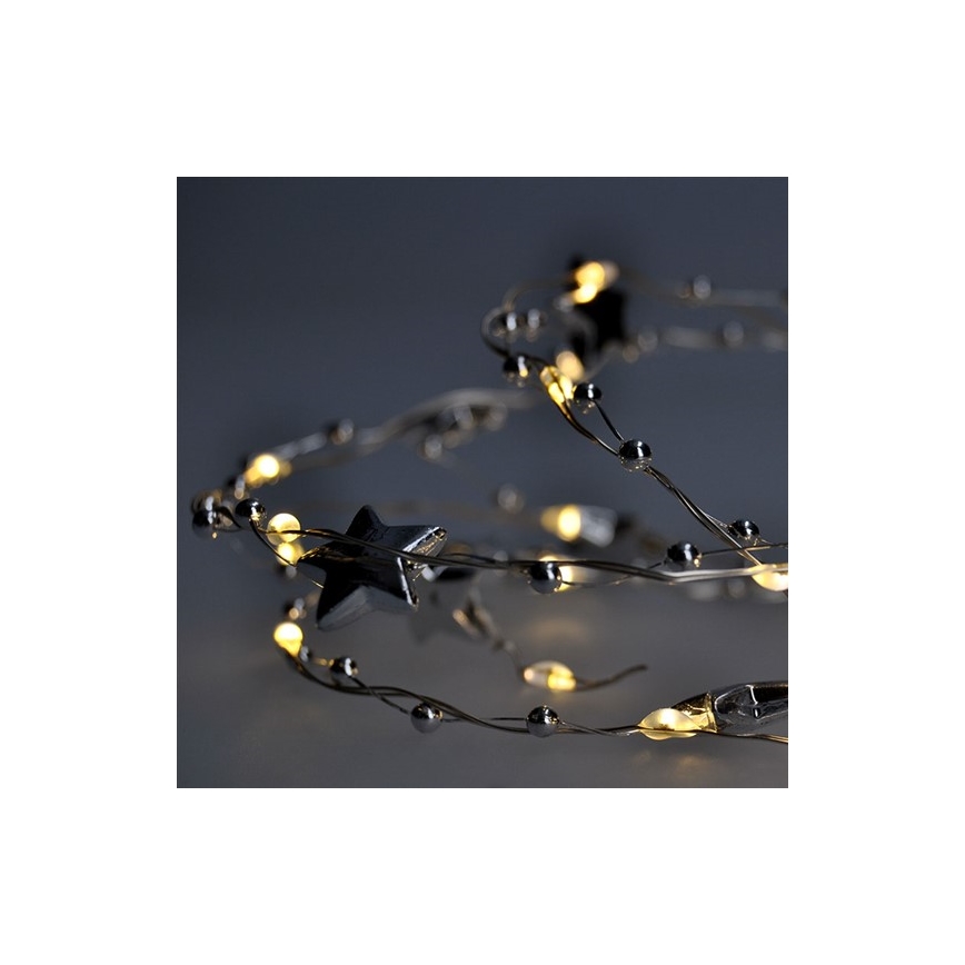 Soligth 1v215 - LED Julbelysning 1 m 20xLED/2xAA