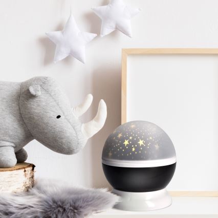 Soligth 1V220 - LED Jul projektor USB 4xAAA