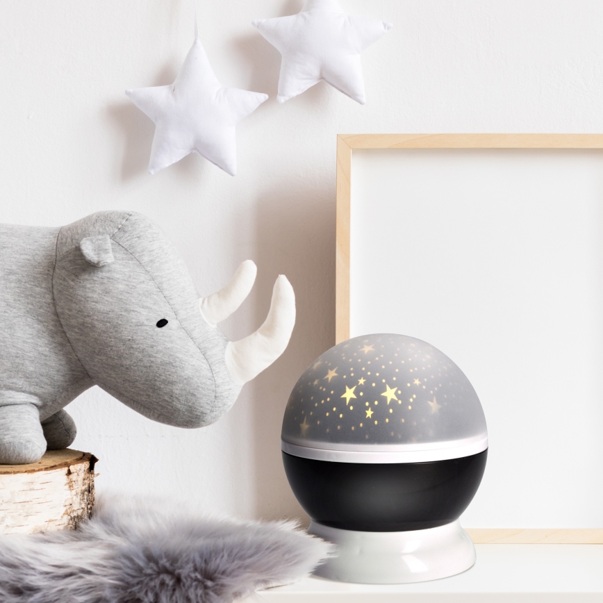 Soligth 1V220 - LED Jul projektor USB 4xAAA