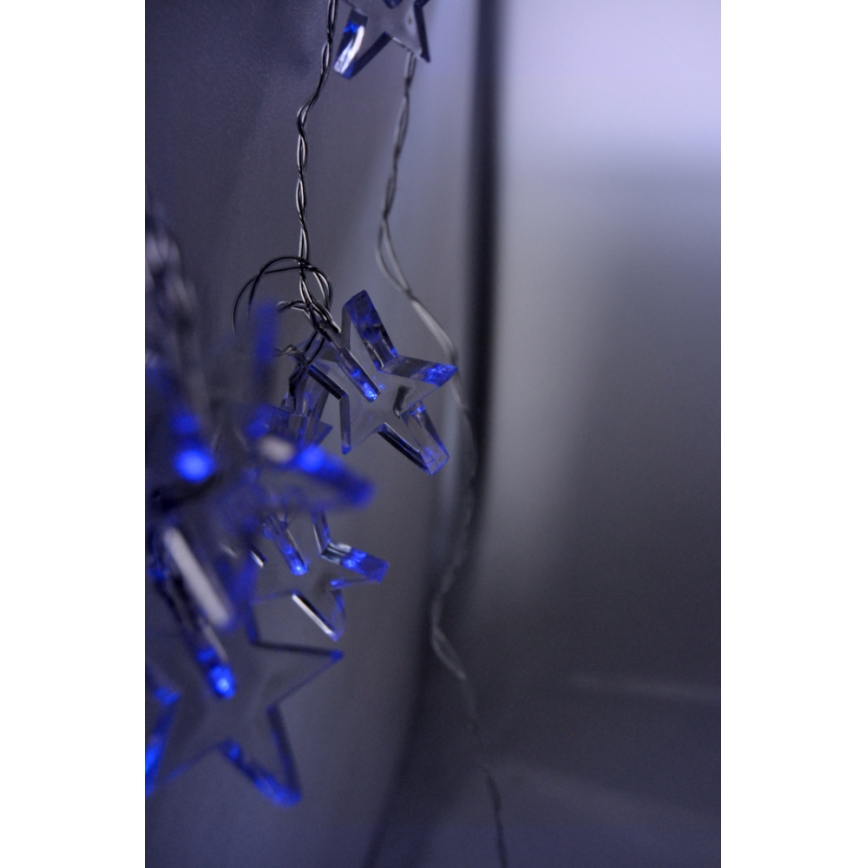 Soligth 1V52-B - LED Julbelysning 10xLED/2xAA 1,5m stjärnor blåttljus