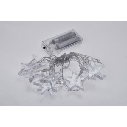 Soligth 1V52-B - LED Julbelysning 10xLED/2xAA 1,5m stjärnor blåttljus