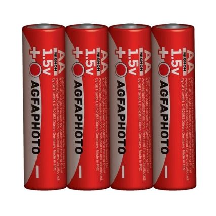 Soligth AP-R06-4S - 4st Zinkbatterier AA 1,5V