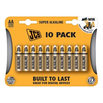 Soligth JCB-LR06-10B - 10 st Alkaliska batterier AA 1,5V