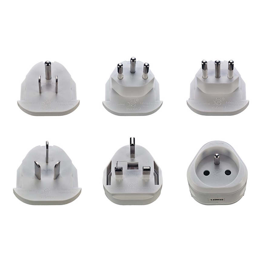 Soligth PA20 - Universell Reseadapter med utbytbara tillbehör 100-250V