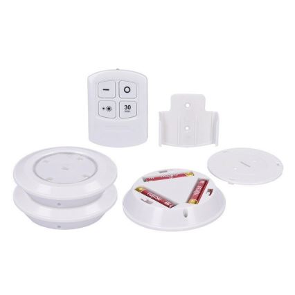 Soligth WL906 - SET 3x LED Dimbar belysning med Fjärrkontroll  LED/3xAAA