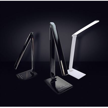 Soligth WO37-B - Barn LED-Lampa Dimbar USB-kontakt LED/12W/230V svart