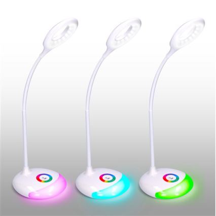 Soligth WO44 - LED RGB Bordslampa Dimbar Laddningsbar LED/5W/5V 1800 mAh