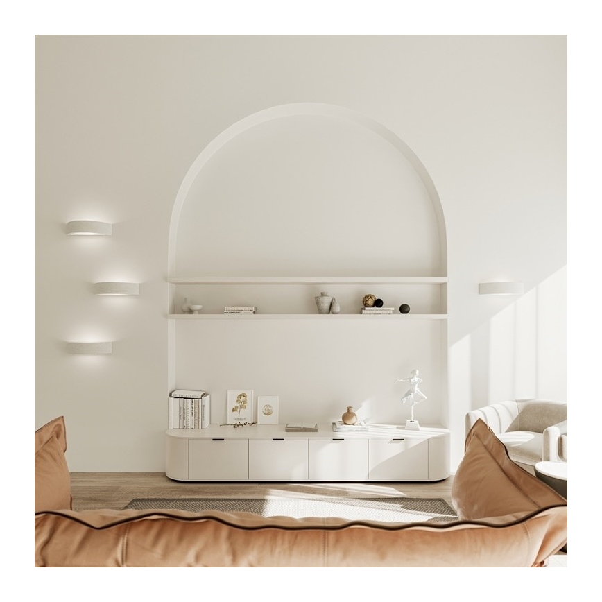 Vägglampa ATENA 1xE27/60W/230V 40,5 cm vit
