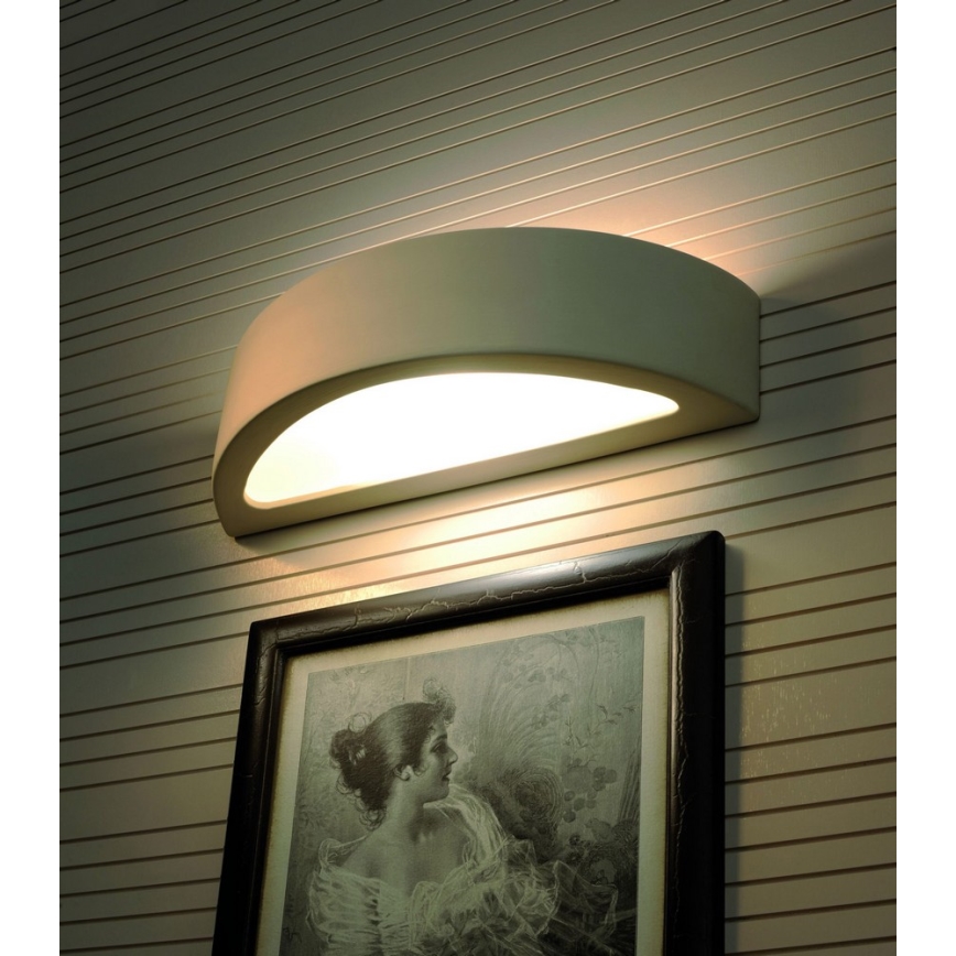 Vägglampa ATENA 1xE27/60W/230V 40,5 cm vit