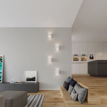 Vägglampa LEO 1xE27/60W/230V vit