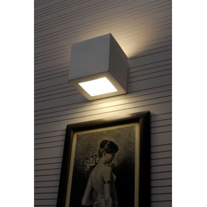 Vägglampa LEO 1xE27/60W/230V vit