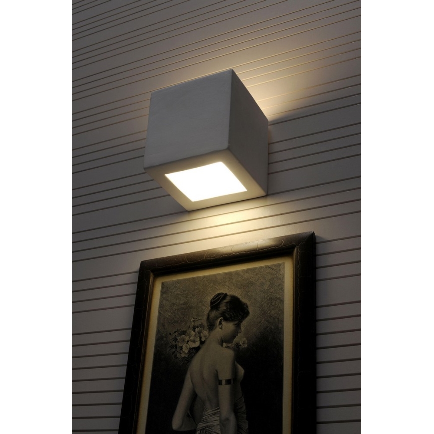 Vägglampa LEO 1xE27/60W/230V vit