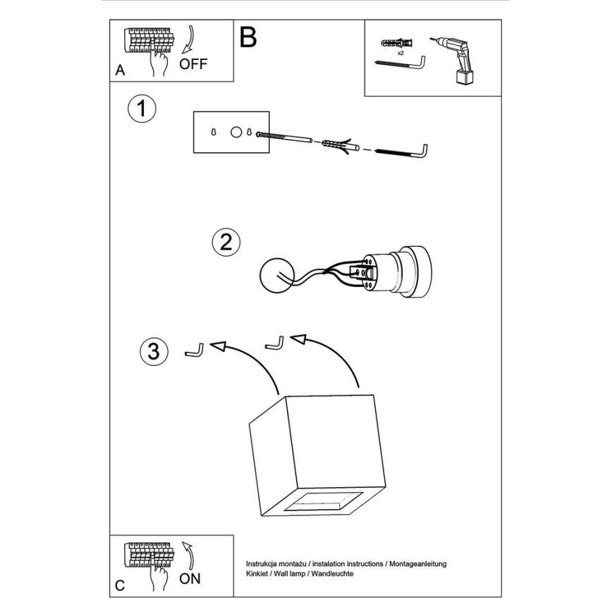 Vägglampa LEO 1xE27/60W/230V vit