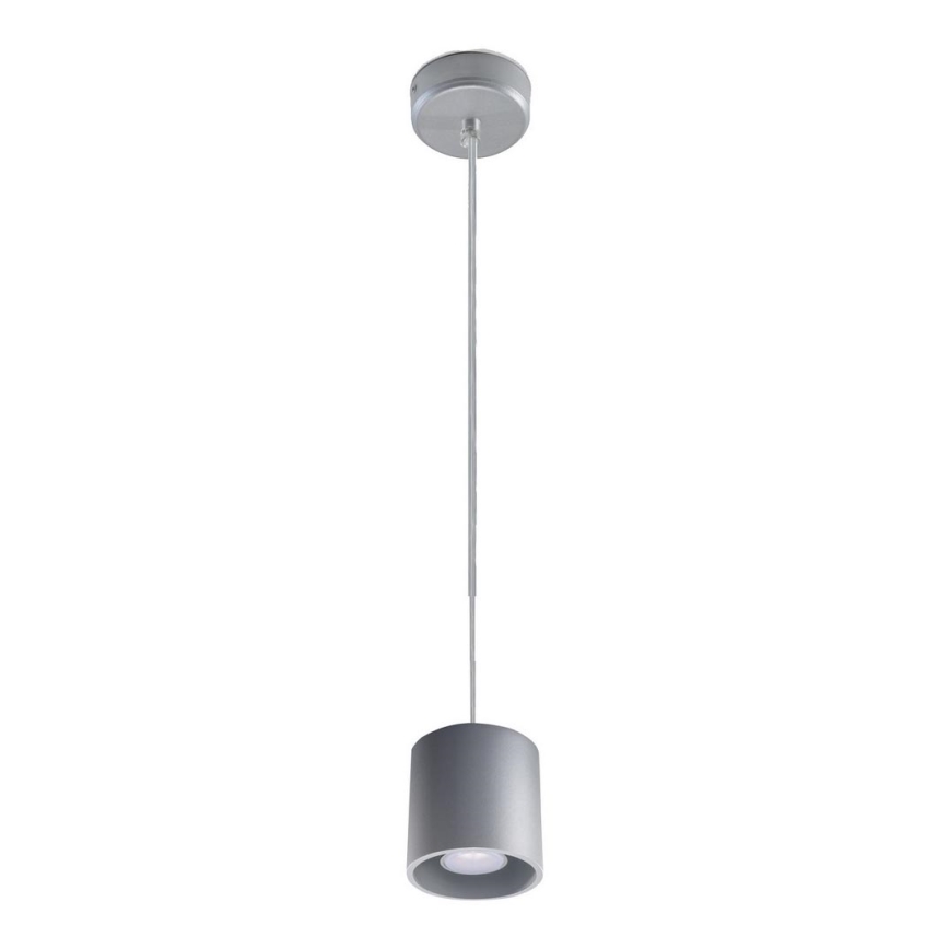 Sollux SL.0052 - Ljuskrona med snöre ORBIS 1 1xGU10/40W/230V grå