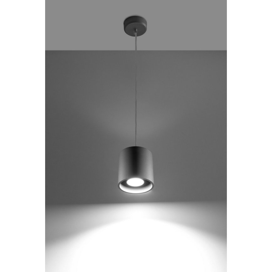 Sollux SL.0052 - Ljuskrona med snöre ORBIS 1 1xGU10/40W/230V grå